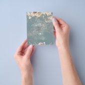 Terracotta Pampas Grass BOHO Wedding Flyer (Gruppe)