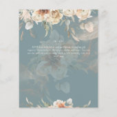 Terracotta Pampas Grass BOHO Wedding Flyer (Hinten)