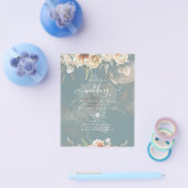 Terracotta Pampas Grass BOHO Wedding Flyer (Einzeln)