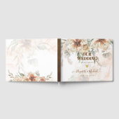 Terracotta Pampas Grass BOHO Wedding Gästebuch (Voll)