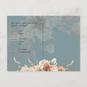 Terracotta Pampas Grass BOHO Wedding Postkarte (Rückseite)