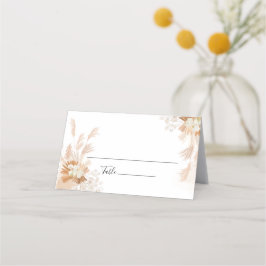 Terracotta Pampas Grass Botanische Hochzeit Platzkarte