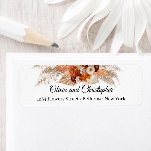 Terracotta pampas grass verbranntes orangefarbenes (Insitu)