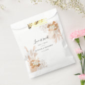 Terracotta Pampas Grass Wedding Vielen Dank Geschenktütchen (Versiegelt)