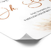 Terracotta Pampas Helfen Sie uns, Liebe zu erfasse Poster (Ecke)