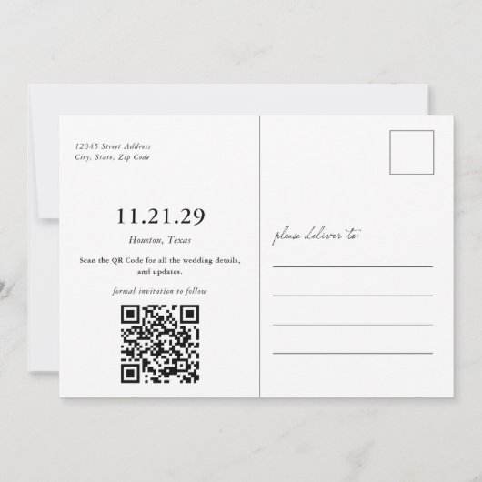 Terracotta Papel Picado Foto Save the Date (Rückseite)