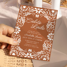 Terracotta Papel Picado Mexican Baby Dusche