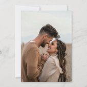 Terracotta Papel Picado Verlobung Einladung (Rückseite)