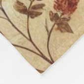 Terracotta Patchwork Quilt Rustic Retro Vintag Fleecedecke (Ecke)