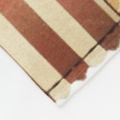 Terracotta Patchwork Quilt Rustic Retro Vintag Fleecedecke (Ecke)