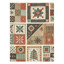 Terracotta Patchwork Quilt Rustikale Vintage Flora Tischdecke