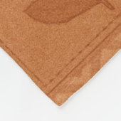 Terracotta Patchwork Quilt Rustikales Bauernhaus Fleecedecke (Ecke)