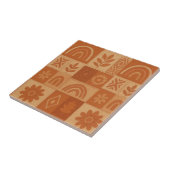 Terracotta Patchwork Quilt Rustikales Bauernhaus Fliese (Seite)