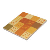 Terracotta Patchwork Quilt Rustikales Bauernhaus Fliese (Seite)
