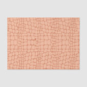 Terracotta Peach Crocodile Skin Texture Decoupage Seidenpapier (Vorderseite)
