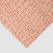 Terracotta Peach Crocodile Skin Texture Decoupage Seidenpapier (Ausschnitt)