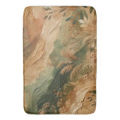 Terracotta Peach Present Blume Bohemisch Badematte (Vorderseite Vertikal)