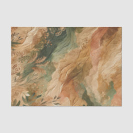 Terracotta Peach Present Blume Boho Seidenpapier