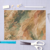 Terracotta Peach Present Blume Boho Seidenpapier (Handwerk)