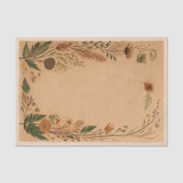 Terracotta Peach Present Blume Boho Seidenpapier