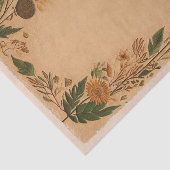 Terracotta Peach Present Blume Boho Seidenpapier (Ausschnitt)