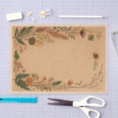 Terracotta Peach Present Blume Boho Seidenpapier (Handwerk)