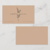 Terracotta Personalisiert Botanische Visitenkarte (Vorne/Hinten)