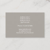 Terracotta Pflanze Pools Gartenanlage Visitenkarte (Rückseite)