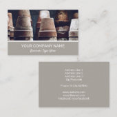 Terracotta Pflanze Pools Gartenanlage Visitenkarte (Vorne/Hinten)