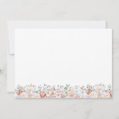 Terracotta & Pink Personalisierte Blumengestation Mitteilungskarte (Rückseite)