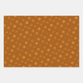 Terracotta Polka Dots Modern & elegant Geschenkpapier Set (Vorderseite 3)