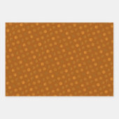 Terracotta Polka Dots Modern & elegant Geschenkpapier Set (Vorderseite)