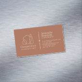 Terracotta Porzellan Skulptur Vase Keramik Magnetische Visitenkarte (Beispiel)