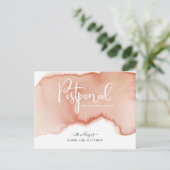 Terracotta Postponement Postkarte (Stehend Vorderseite)