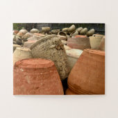 Terracotta Pots on Display | Scicli, Sicily Puzzle (Horizontal)