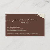 Terracotta Potterie Keramik Kunstwerkskulptur Visitenkarte (Rückseite)