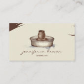 Terracotta Potterie Keramik Kunstwerkskulptur Visitenkarte (Vorderseite)