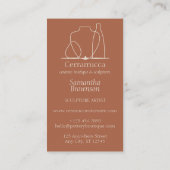 Terracotta Pottery Clay Keramik - Anleitung Visitenkarte (Rückseite)