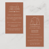 Terracotta Pottery Clay Keramik - Anleitung Visitenkarte (Vorne/Hinten)