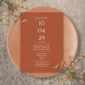 Terracotta Probe Dinner Einladung