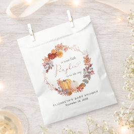 Terracotta Pumpkin Autumn Baby Dusche Geschenktütchen