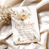 Terracotta Pumpkin Floral Fall Brautparty Einladung