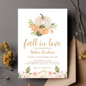Terracotta Pumpkin Floral Fall Brautparty Einladung