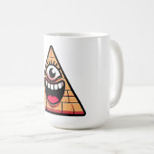 Terracotta Pyramid Eye Kaffeetasse (VorderseiteRechts)