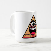 Terracotta Pyramid Eye Kaffeetasse (Vorderseite Links)