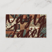 Terracotta Quilt Patchwork Handgefertigte Kleidung Visitenkarte (Vorderseite)