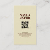 Terracotta Quilt Patchwork Handgefertigte Kleidung Visitenkarte (Rückseite)