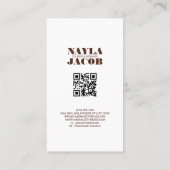 Terracotta Quilt Patchwork Handgefertigte Kleidung Visitenkarte (Rückseite)