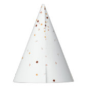 Terracotta Rainbow 1. Geburtstag Partyhütchen (Rückseite)