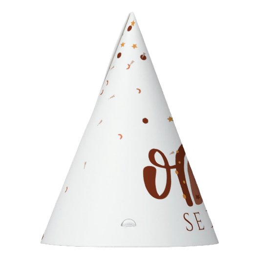 Terracotta Rainbow 1. Geburtstag Partyhütchen (Links)